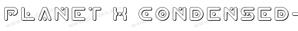 Planet X Condensed字体转换